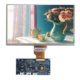 صفحه نمایش 9 اینچی TFT 800 * 480 ماتریس LCD ماژول نور پس زمینه SPI / MCU رابط رنگ روشن بدون PCB