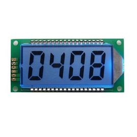 4 رقمی 7 قسمت رنگی VA نمایشگر LCD با چاپ ابریشم طراحی سفارشی
