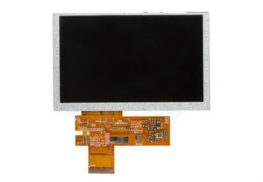 صفحه نمایش لمسی 5.0 اینچی TFT ال سی دی 800 * 480 صفحه نمایش لمسی 16/18 / 24bit RGB رابط روشنایی بالا Tft صفحه نمایش