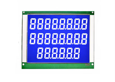 Lcd تولید کننده 7 بخش 4 رقمی صفحه نمایش تک رنگ LCD HTN نمایش برای مخزن سوخت