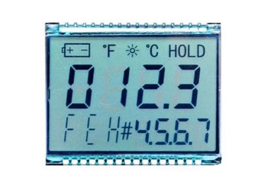 سفارشی 4 رقمی 7 بخش نمایش عددی TN صفحه نمایش انعکاسی LCD برای اتصال پین متر