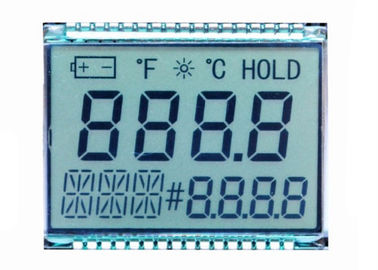 سفارشی 4 رقمی 7 بخش نمایش عددی TN صفحه نمایش انعکاسی LCD برای اتصال پین متر