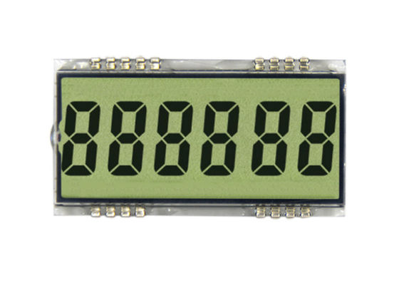پین فلزی بازتابنده TN LCD صفحه نمایش 7 بخش ماژول اندازه سفارشی شده