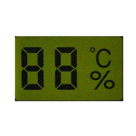 شکل سفارشی 2 رقمی LCD صفحه نمایش TN صفحه نمایش دمای عمر -30- + 80 ℃