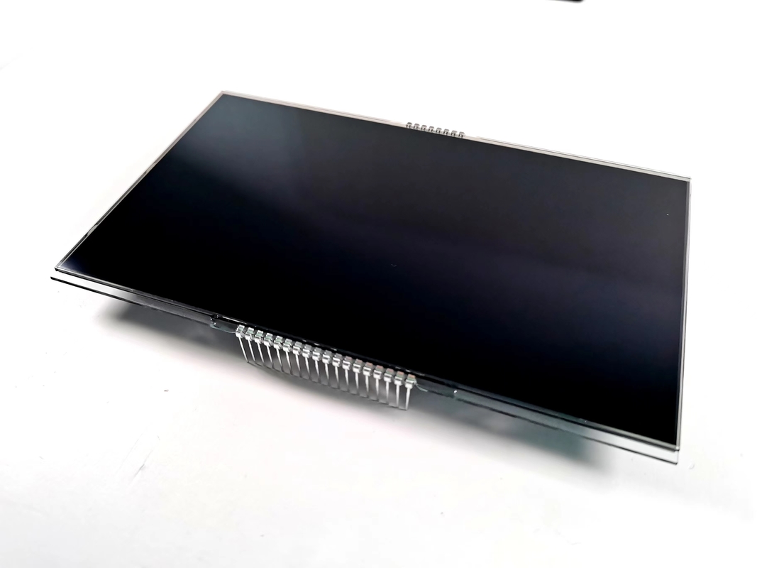 12 O ساعت منفی VA صفحه نمایش LCD قطعه سیاه عدد گرافیک LCD شیشه ای پانل VA برای ترموستات