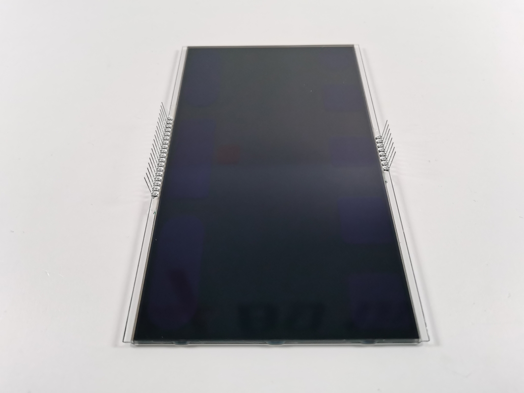 12 O ساعت منفی VA صفحه نمایش LCD قطعه سیاه عدد گرافیک LCD شیشه ای پانل VA برای ترموستات