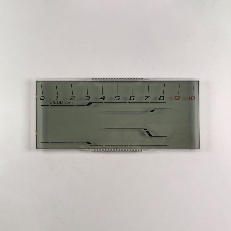 تولید کننده ارزان سفارشی صفحه نمایش LCD HTN هشت شکل تک رنگ 7 بخش صفحه نمایش گرافیک LCD برای ابزار موتورسیکلت