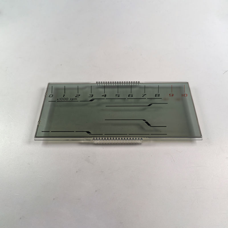 تولید کننده ارزان سفارشی صفحه نمایش LCD HTN هشت شکل تک رنگ 7 بخش صفحه نمایش گرافیک LCD برای ابزار موتورسیکلت
