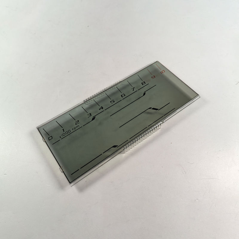 تولید کننده ارزان سفارشی صفحه نمایش LCD HTN هشت شکل تک رنگ 7 بخش صفحه نمایش گرافیک LCD برای ابزار موتورسیکلت