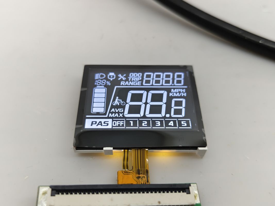 فروش کارخانه 7 بخش VA COG ماژول LCD سفارشی منفی برای دوچرخه برقی