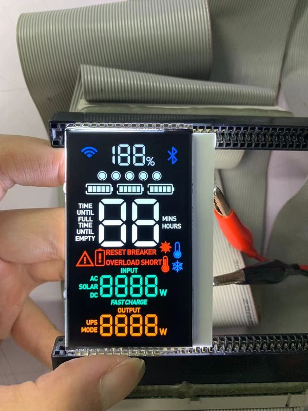 ماژول LCD کنتراست بالا VA نمایشگر تک رنگ برای صفحه نمایش برق در فضای بیرونی و داخلی