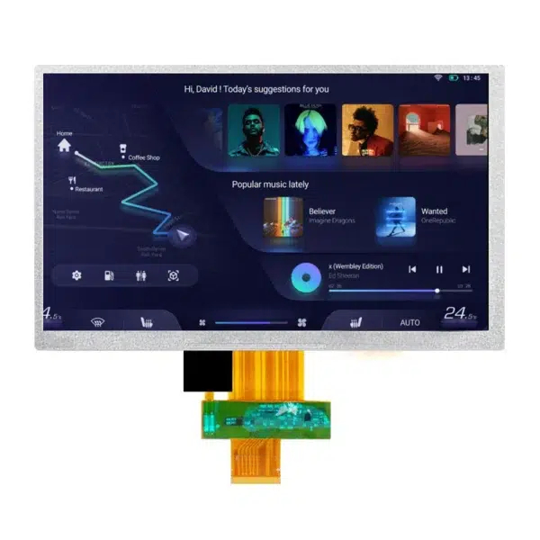 ماژول صفحه نمایش TFT سفارشی با رابط RGB / LVDS رابط 7 اینچ صفحه LCD OEM ODM پشتیبانی 7 اینچ صفحه نمایش