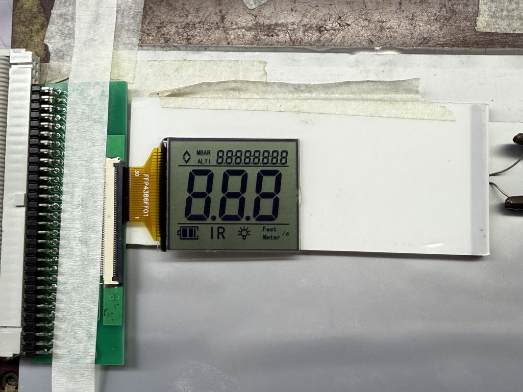 نمایشگر LCD سیاه و سفید FSTN سفارشی | بخش تک رنگ LCD برای کاربردهای صنعتی و الکترونیکی