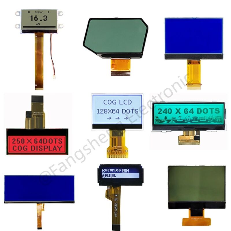 OEM COG LCD 128x64 192x64 240x128 COG LCD کارخانه ST7567 صفحه نمایش COG برای کنترل صنعتی