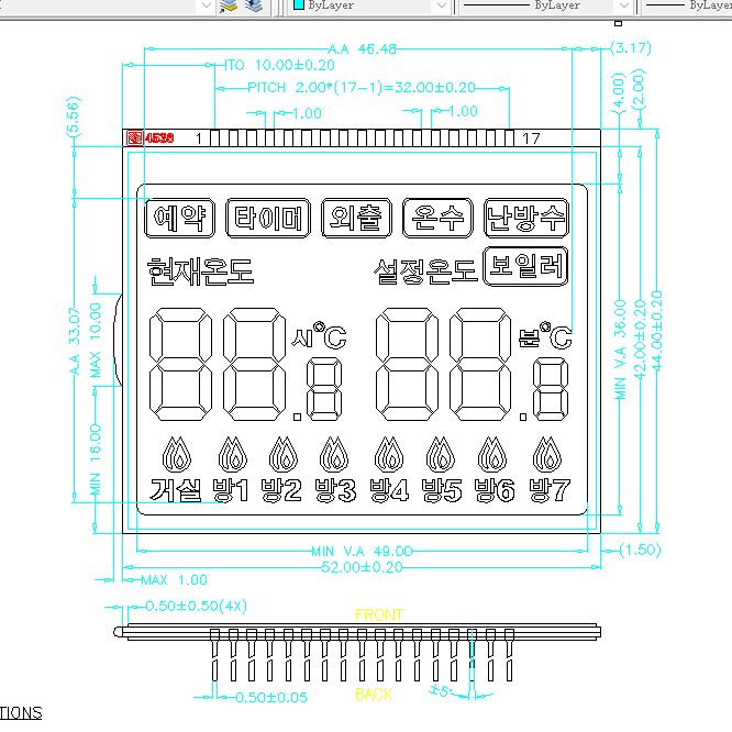 نمایشگر OEM HTN ال سی دی کارخانه تامین کنندگان htn lcd بخش صفحه نمایش LCD صفحه نمایش ال سی دی TN/HTN/FSTN/VA برای ترموستات