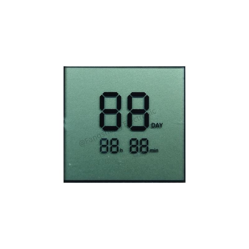 TN LCD سفارشی 2 رقمی 7 بخش نمایشگر LCD نمایشگر منعکس کننده صفحه نمایش LCD مثبت برای تایمر