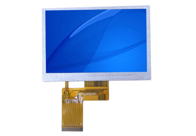 صفحه نمایش لمسی 4.3 اینچی 480 * 272 TFT LCD مقاومتی 24 بیتی برای صنعتی