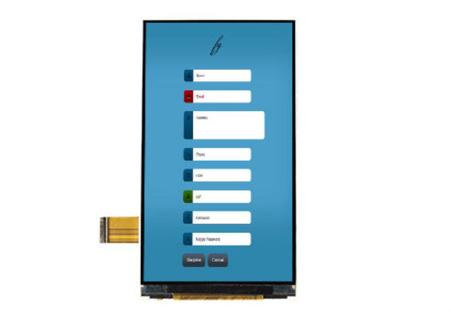 4.5 اینچ 540 * 960 TFT LCD رزولوشن صفحه لمسی Ips پنل ال سی دی Mipi / RGB رابط اختیاری