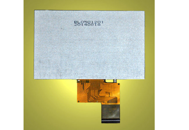 صفحه نمایش لمسی 5.0 اینچی TFT ال سی دی 800 * 480 صفحه نمایش لمسی 16/18 / 24bit RGB رابط روشنایی بالا Tft صفحه نمایش