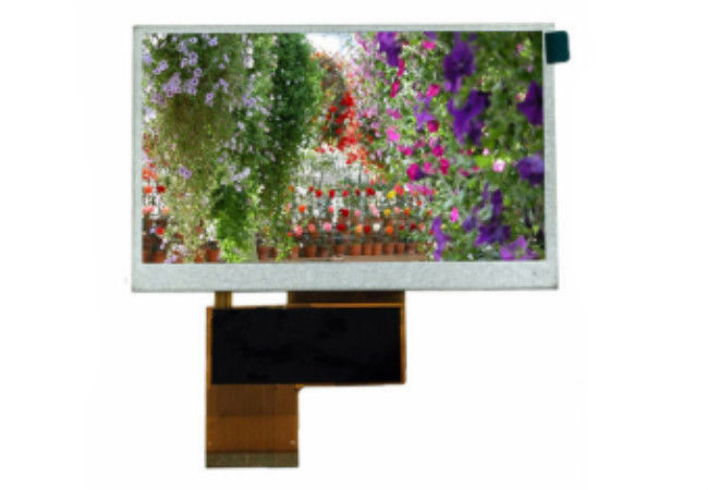 نمایشگر TFT LCD سفارشی 4.3 اینچ، صفحه نمایش 480 * 272 نقطه TFT با 24 بیتی