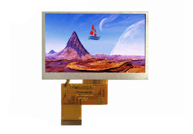 نمایشگر TFT LCD سفارشی 4.3 اینچ، صفحه نمایش 480 * 272 نقطه TFT با 24 بیتی