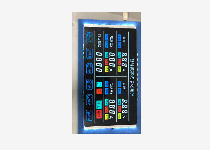 نمایشگر LCD VA LCD ماژول 7 بخش LCD اندازه سفارشی صفحه نمایش LCD برای سیستم تصفیه دیجیتال هوشمند