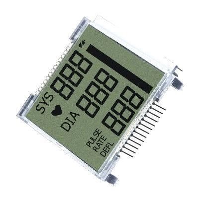 تک رنگ TN LCD صفحه نمایش 7 بخش 4 رقمی با شماره گیری الفبایی با ضد آب 18 پین
