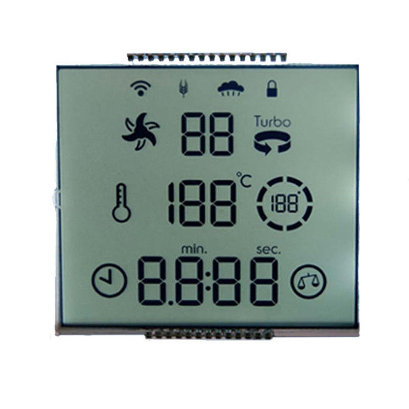 صفحه نمایش LCD سفارشی LCD / TN HTN ماژول نمایشگر LCD برای ترموستات