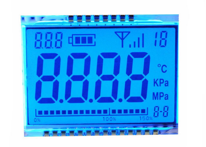 Digit 7 TN نمایشگر صفحه نمایش انعکاسی اندازه سفارشی برای متر 3.3V
