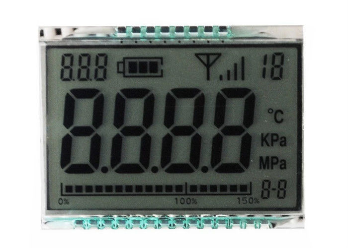 Digit 7 TN نمایشگر صفحه نمایش انعکاسی اندازه سفارشی برای متر 3.3V