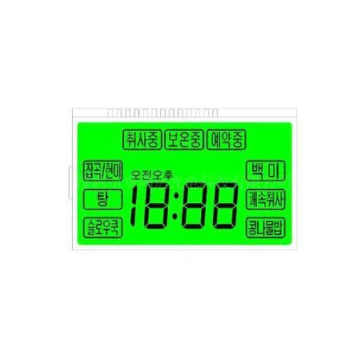 اندازه سفارشی 7 صفحه نمایش مربع صفحه HTN صفحه نمایش LCD 12 پین روش رانندگی استاتیک