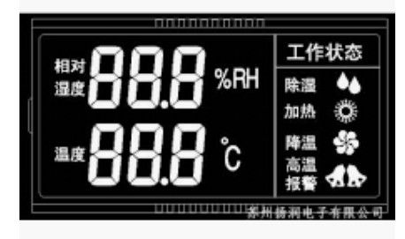 نمایشگر ماژول LCD تک رنگی LCD 7 Segment نمایش ماژول VA Type LCD با کنتراست بالا با نور پس زمینه LED