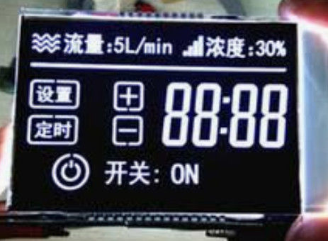 نمایشگر ماژول LCD تک رنگی LCD 7 Segment نمایش ماژول VA Type LCD با کنتراست بالا با نور پس زمینه LED