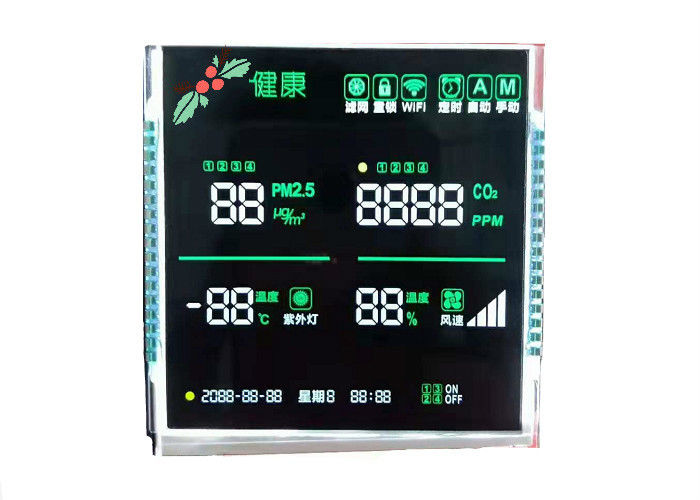 نمایشگر 3.5V VA LCD نمایشگر ماژولار عددی تک قطبی صفحه نمایش عدد هفت قطعه LCD ماژول