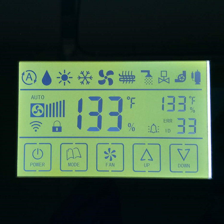 Segment Lcd Custom Design FSTN / TN Lcd Display، Zebra Connector Trans-missive Monochrome Lcd play for Water Meter