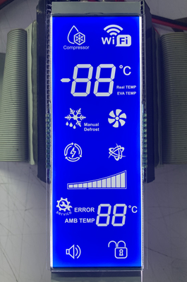 6 O ساعت ماژول اتصال FPC منفی STN مثبت صفحه نمایش LCD اندازه کوچک برای یخچال