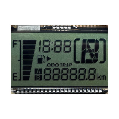 صفحه نمایش LCD HTN سفارشی با کیفیت بالا هشت شکل تک رنگ 7 بخش صفحه نمایش LCD گرافیکی برای ابزار موتورسیکلت