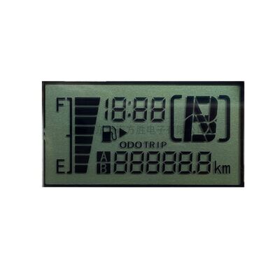 قطعه موتورسیکلت سفارشی HTN صفحه نمایش LCD مثبت سرعت سنج دیجیتال ماژول LCD Odometer Backlight
