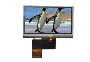 صفحه نمایش لمسی 4.3 اینچی 480 * 272 TFT LCD مقاومتی 24 بیتی برای صنعتی