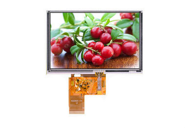 صفحه نمایش لمسی 5.0 اینچی TFT ال سی دی 800 * 480 صفحه نمایش لمسی 16/18 / 24bit RGB رابط روشنایی بالا Tft صفحه نمایش