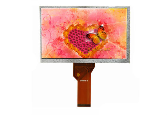 رزولوشن صفحه نمایش لمسی مقاوم در برابر LCD 7 اینچی TFT LCD 800 * 480 نقطه ای با نور خورشید قابل خواندن رابط LCD Rgb