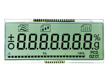 تک رنگ TN LCD صفحه نمایش 7 بخش 4 رقمی با شماره گیری الفبایی با ضد آب 18 پین