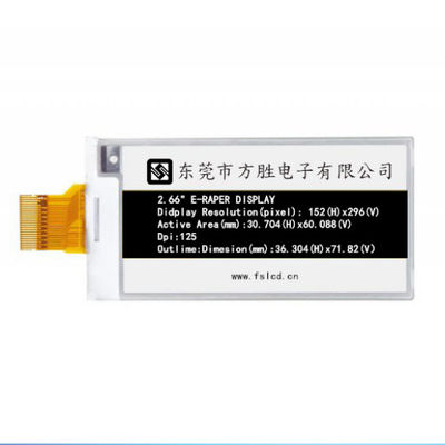 نمایشگر 2.6 اینچی 296 * 152 نقطه Spi EDP برای برچسب قیمت