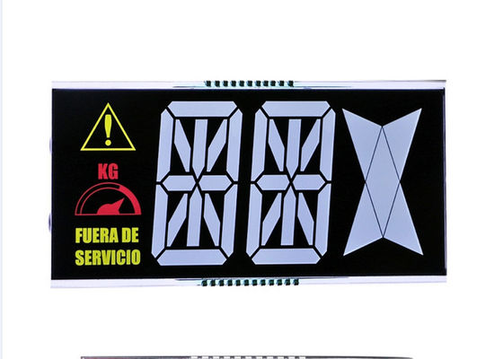 نمایشگر LCD 8 عدد VA DFSTN نمایشگر اعشاری 7 بخش منفی کنتراست بالا حالت LCD صفحه نمایش زاویه دید گسترده