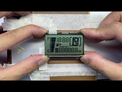 صفحه نمایش LCD HTN سفارشی با کیفیت بالا هشت شکل تک رنگ 7 بخش صفحه نمایش گرافیک LCD برای موتورسیکلت